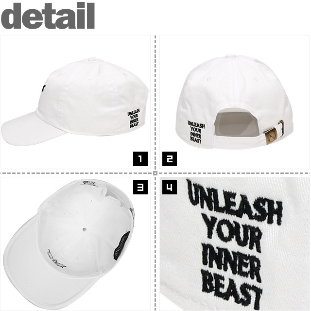 (アンドサンズ) ANDSUNS×BAD JUSTICE INNER BEAST 6PANELS (CAP)(AS169706-WH) キャップ 帽子  国内正規品