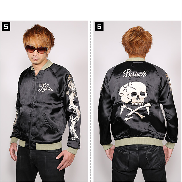 (クローズ ワースト) CROWS×WORST 4th P.A.D 龍信スカジャン  (SKA:JACKET)(RCH-01BK)(※P.A.D-再会-:九能龍信着用モデル) ジャケット スカジャン 国内正規品