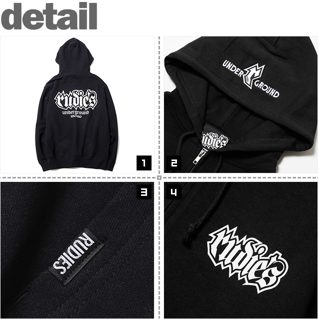 ルーディーズ) RUDIE'S SPARK ZIPHOOD SWEAT (ZIP HOOD)(86646