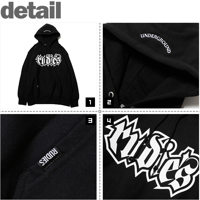 ルーディーズ) RUDIE'S SPARK HOOD SWEAT (HOODED)(84650-BK