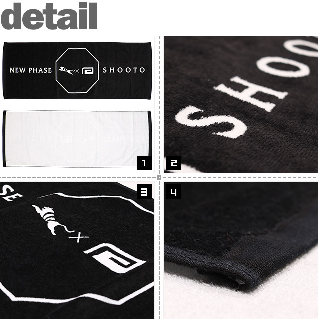 リバーサル) reversal×修斗 SHOOTO CLASSIC LOGO COTTON TOWEL (TOWEL)(T506-BK) タオル  フェイス スポーツ 国内正規品