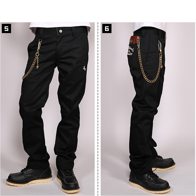 クローズ ワースト) CROWS×WORST 鈴蘭 SKULL WORKS×坊屋春道 ブラスウォレットチェーン (WALLET CHAIN )(151815-BR)(※坊屋春道着用モデル5) ウォレットチェーン コード 国内正規品