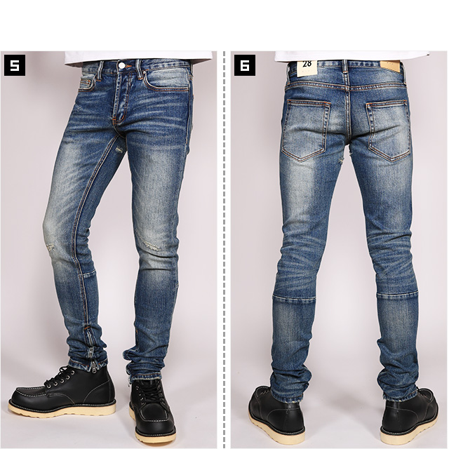 (ミニマル) mnml M12 STRETCH DENIM BLUE (LS:PANTS)(COLOR:BL) ボトムス ロングパンツ ジーンズ  ストレッチデニム ブルー 国内正規品