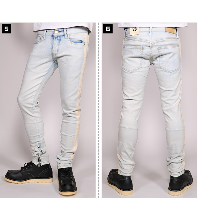 ミニマル) mnml M75 STRETCH TRACK DENIM (LS:PANTS)(COLOR:BL