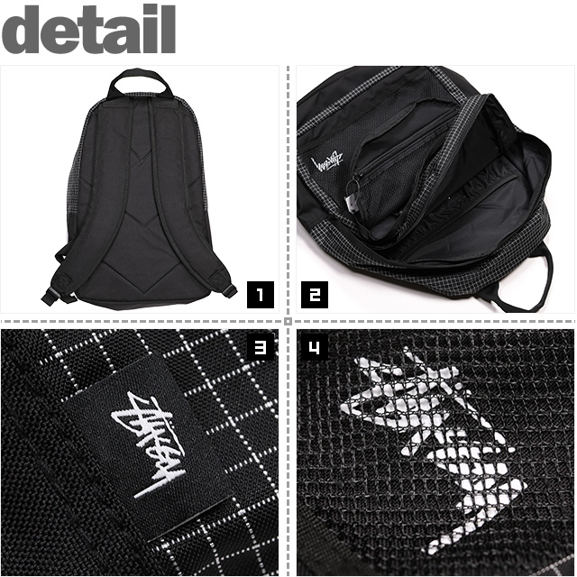 ステューシー) STUSSY RIPSTOP NYLON BACKPACK (BAG)(133020:BK