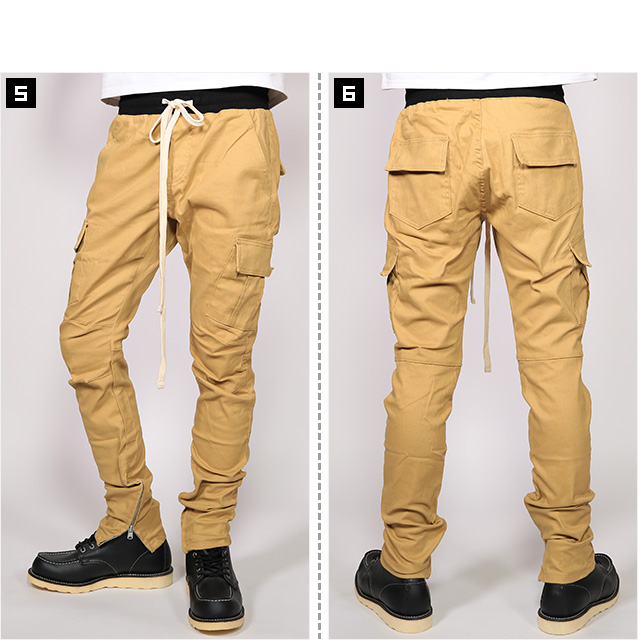 (ミニマル) mnml CARGO DRAWCORD PANTS KHAKI (LS:PANTS)(COLOR:KH) ボトムス ロングパンツ  ジーンズ ストレッチカーゴ カーキ 国内正規品