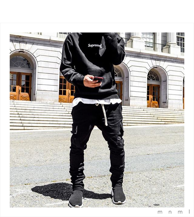 ミニマル) mnml CARGO DRAWCORD PANTS BLACK (LS:PANTS)(COLOR ミニマル) mnml CARGO DRAWCORD PANTS BLACK (LS:PANTS)(COLOR