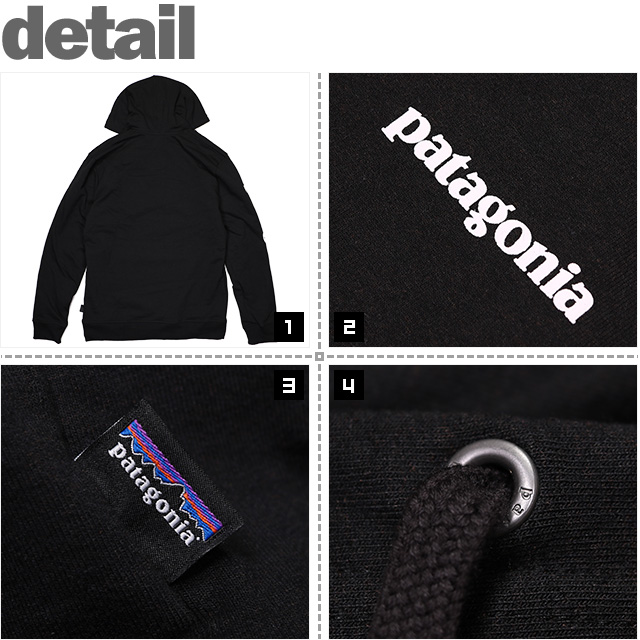 (パタゴニア) PATAGONIA M'S TEXT LOGO UPRISAL HOODY (HOODED)(39566-BK) スウェット パーカー  プルオーバー メンズ・テキスト・ロゴ・アップライザル・フーディ レギュラー・フィット 国内正規品
