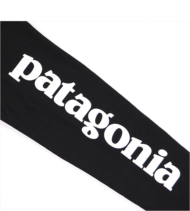 Patagonia★パタゴニア テキストロゴ Tee ブラック XS