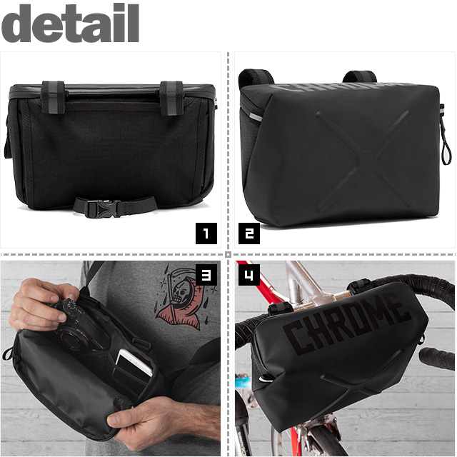 クローム) CHROME HELIX HANDLEBAR BAG (BAG)(AC172-BK) バッグ
