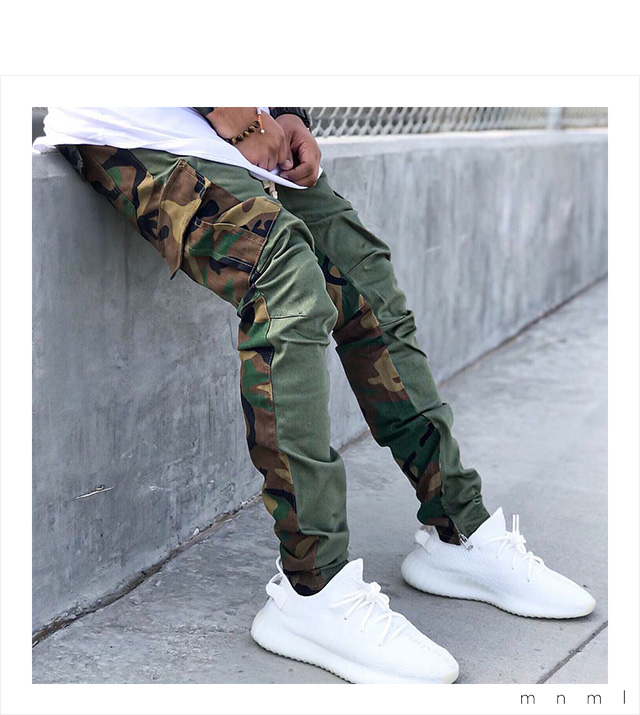 ミニマル) mnml CARGO DRAWCORD PANTS MULTI CAMO (LS:PANTS)(COLOR:M