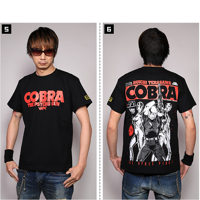 (ハードコアチョコレート) HARDCORE CHOCOLATE コブラ-COBRA- (サイコガンブラック)(SS:TEE)(T-931-BK)  Tシャツ 半袖 カットソー アニメ 漫画 マンガ 寺沢武一 国内正規品