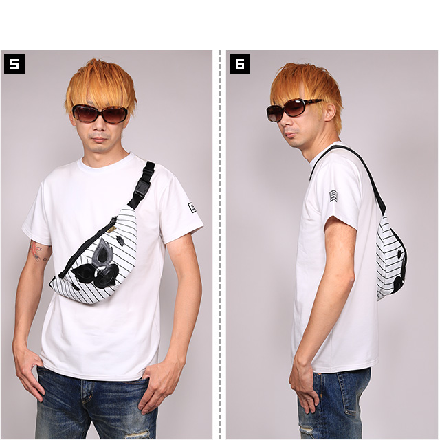ハオミン) HAOMING×阪神タイガース HANSHIN MASK HIP BAG (BAG