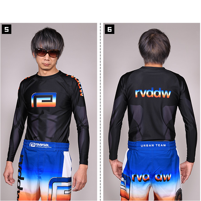 リバーサル) reversal RETRO FUTURE RASH GUARD (LS:TEE