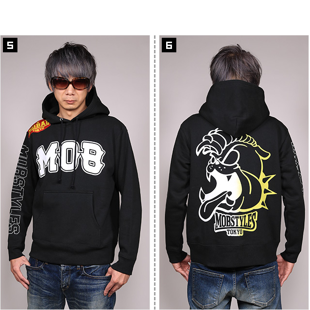 モブスタイルス) MOBSTYLES MOB PULL パーカー (HOODED)(COLOR