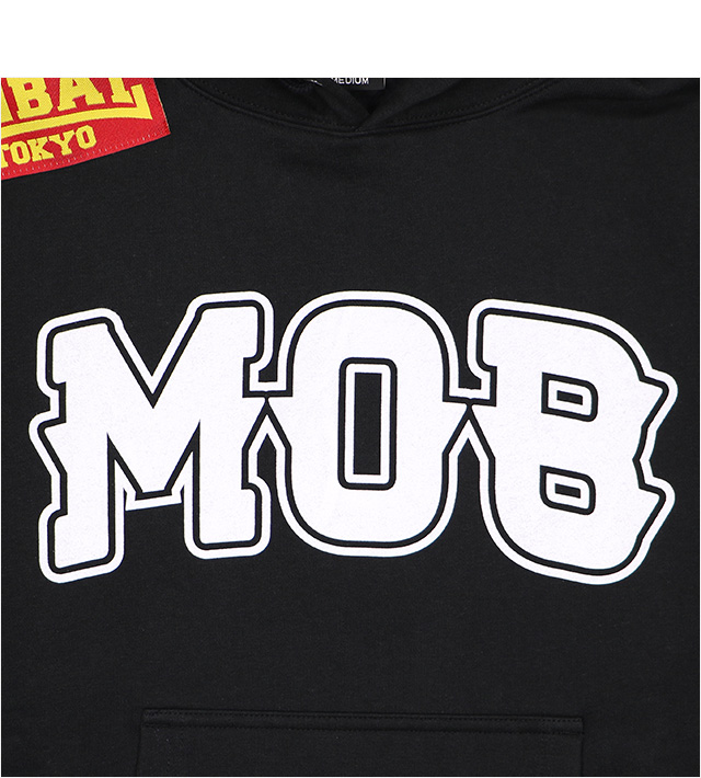モブスタイルス) MOBSTYLES MOB PULL パーカー (HOODED)(COLOR:BK