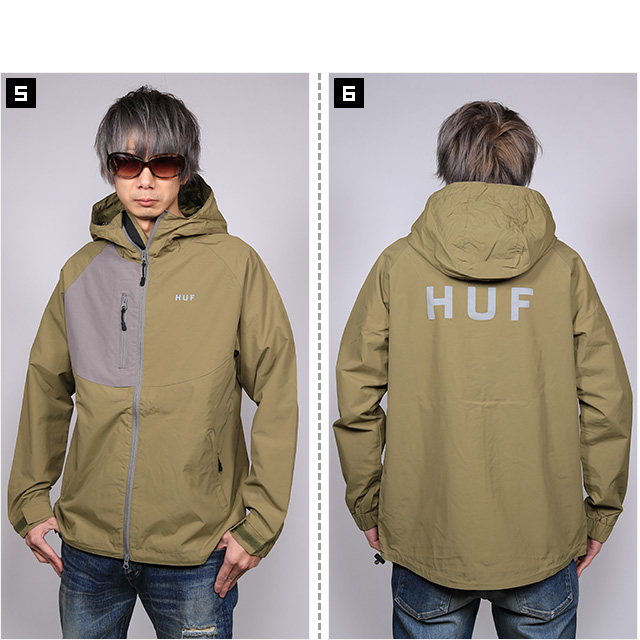 (ハフ) HUF STANDARD 2 SHELL JACKET (JACKET)(JK00186-OL) ジャケット シェルジャケット ナイロン  国内正規品