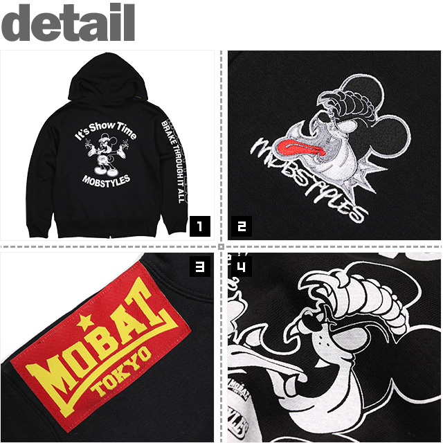 モブスタイルス) MOBSTYLES MAIHAMA DOG ZIP パーカー (ZIP HOOD