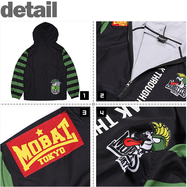 モブスタイルス) MOBSTYLES MOSH NYLON ZIP JKT (JACKET)(COLOR