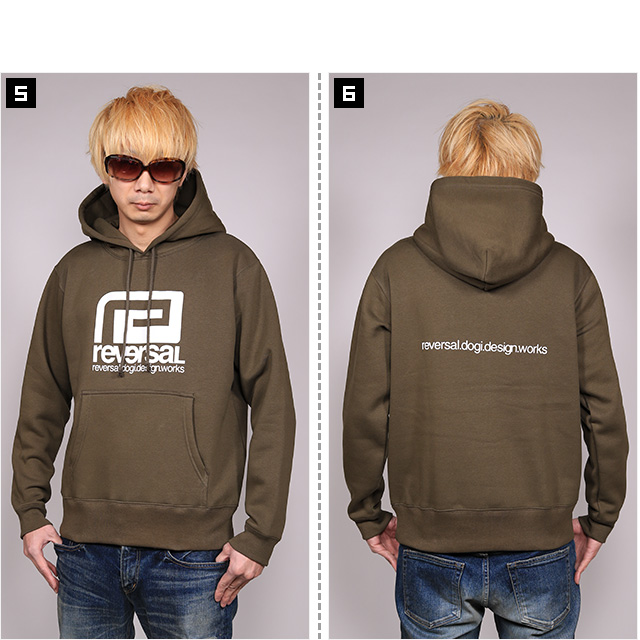 (リバーサル) reversal BIG MARK SWEAT PARKA (HOODED)(rvbs036-OL) スウェット パーカー  プルオーバー 国内正規品