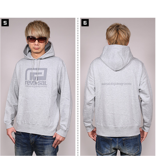 リバーサル) reversal BIG MARK LIGHTWEIGHT SWEAT PARKA (HOODED)(rvbs039-GR) スウェット パーカー  プルオーバー 国内正規品 LEVEL6