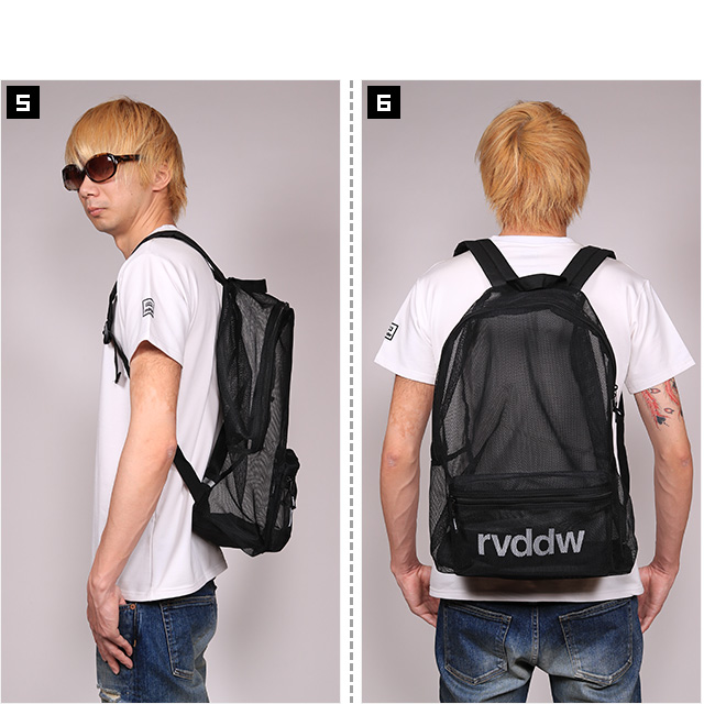 リバーサル) reversal rvddw MESH BACK PACK (BAG)(rv20ss706-BK