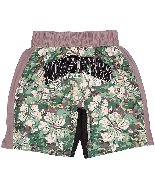 モブスタイルス) MOBSTYLES MOSH PANTS ALOHA CAMO ZIPポケット