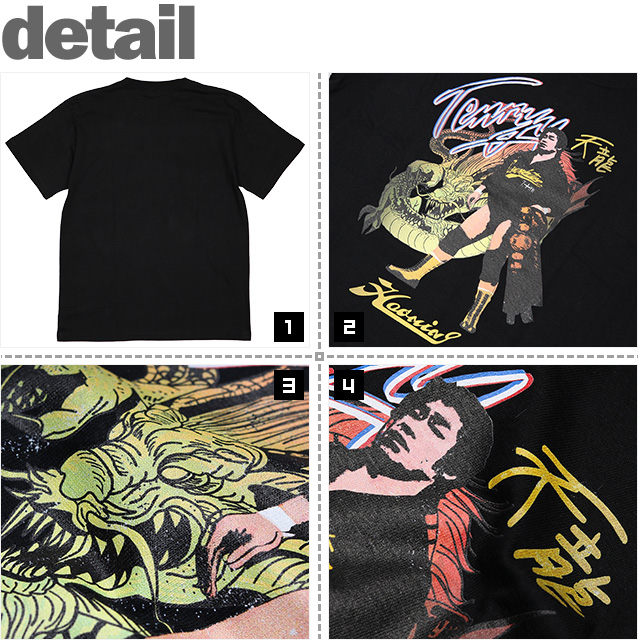 ハオミン) HAOMING×KENNY OMEGA DRAGON TEE (SS:TEE)(205-84-BK