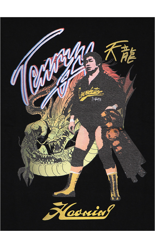 Tシャツ　天龍源一郎 天龍プロジェクト×ハオミンコラボTシャツ 天龍×ICON MASK 23’ ブラック XLサイズ 「天龍プロジェクト」 Genichiro Tenryu Tenryu Project x ハオミンコラボ T-Shirts