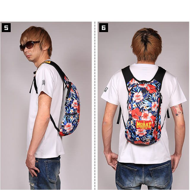 (モブスタイルス) MOBSTYLES MOB RUNNING BACKPACK KYOTO ALOHA (BAG)(MOB20-016-AH)  バッグ 鞄 リュック ランニングパック 国内正規品