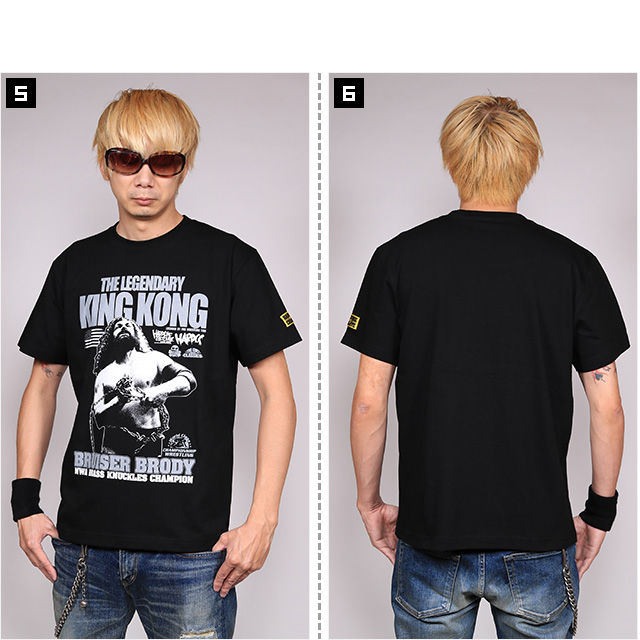 ブルーザー・ブロディ Tシャツ プロレス ハードコアチョコレート 超獣 ホワイト : [ハードコアチョコレート] ブルーザー・ブロディ