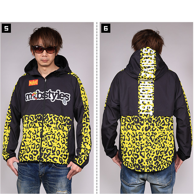 MOBSTYLES✖️タワレコ　ナイロンジャケット　10-FEET モブスタイルス) MOBSTYLES MOSH NYLON ZIP PARKA LEOPARD (JACKET