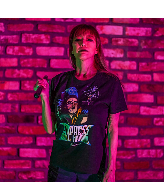 ハオミン) HAOMING×ブル中野 コラボ LS TEE (LS:TEE)(209-71-BK) ロンT