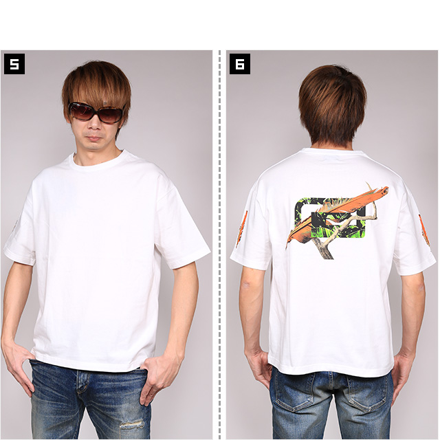 リバーサル) reversal FEATHER BIG MARK BIG SILHOUETTE TEE (SS