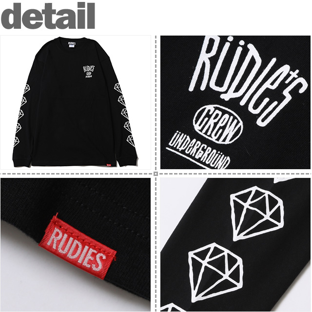 ルーディーズ) RUDIE'S DRAWING LS-T (LS:TEE)(85733-BK) ロンT