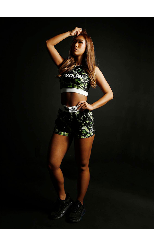 リバーサル) reversal LADYS BANANA LEAF ACTIVE SHORTS (SS