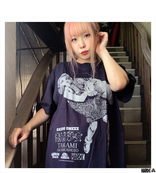 【レア廃盤】ハードコアチョコレートKazuo Umezz Tシャツ XL 美品 楳図かずお × ハードコアチョコレート Tシャツ4種」発売