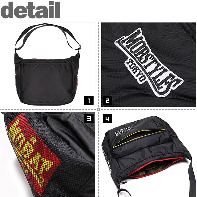 (モブスタイルス) MOBSTYLES MOSH SHOULDER BAG (BAG)(COLOR:BK) バッグ 鞄 ショルダーバック 国内正規品