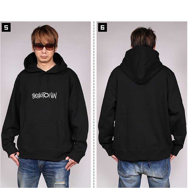 (ステューシー) STUSSY SEROTONIN EMBROIDERED HOODIE (HOODED)(118443-BK) スウェット パーカー  プルオーバー 国内正規品