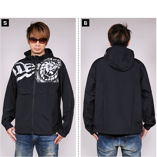 ニューエラ) NEWERA トラックジャケット 新日本プロレス ライオンマーク フラッグロゴ ブラック リフレクタープリント  (JACKET)(12864347-BK) ジャケット トラックジャージ NEW JAPAN PRO-WRESTLING セットアップ可能 国内正規品