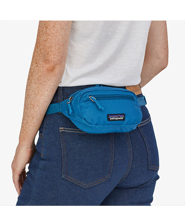 ss　パタゴニア　アントラックド ビブ　極美品 Patagonia Ultralight Black Hole Mini Hip Pack – Forge Grey