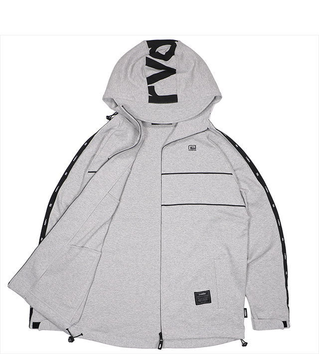 リバーサル) reversal URBAN SWEAT LOGO TAPE ZIP PARKA (JACKET