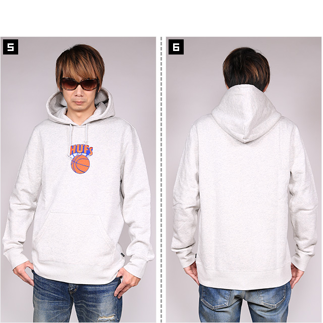 (ハフ) HUF EASTERN PULLOVER HOODIE (HOODED)(PF00418-GR) スウェット パーカー プルオーバー  国内正規品