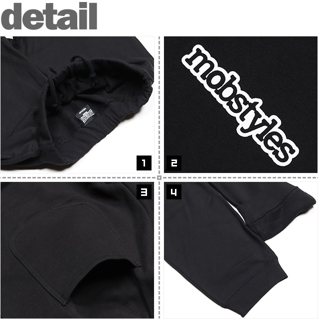 モブスタイルス) MOBSTYLES MOB SWEAT PANTS-B (LS:PANTS)(MOB0049-BK