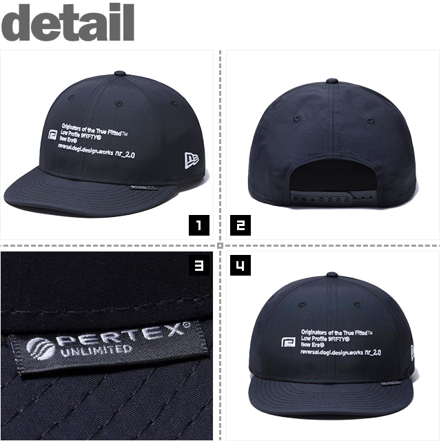 リバーサル) reversal×NEWERA 2022 nr_2.0 LOW PROFILE 9FIFTY PERTEX (CAP)(rvner027-BK)  キャップ 帽子 ニューエラ 別注 セットアップ可能 国内正規品 LEVEL6