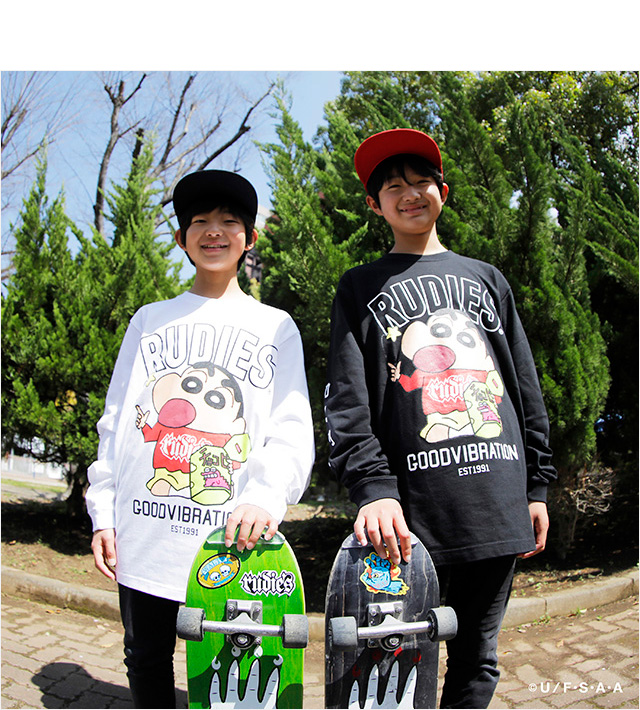 ルーディーズ) RUDIE'S×CRAYON SHINCHAN SNACK LS-TEE (LS:TEE