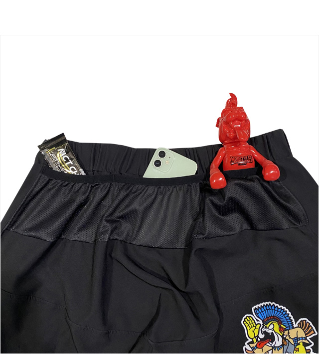 モブスタイルス) MOBSTYLES RUNNING MOSH PANTS BLACK ZIP