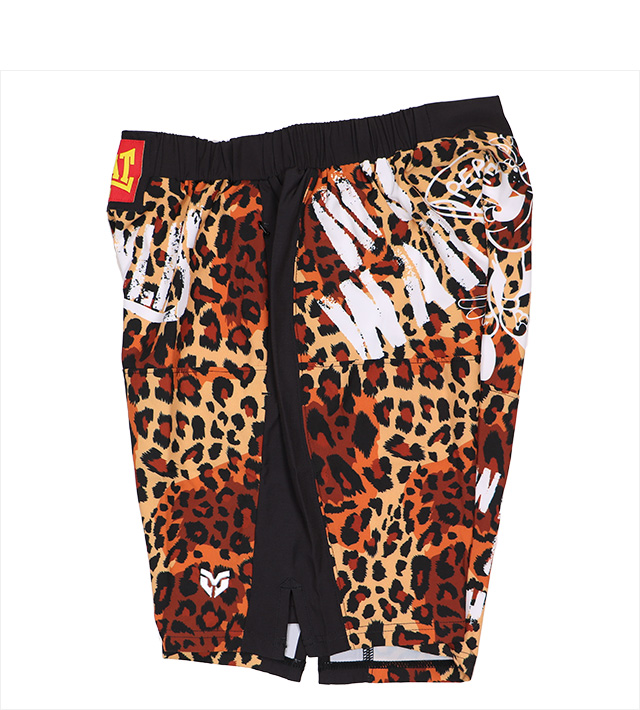 モブスタイルス) MOBSTYLES MOSH PANTS LEOPARD ZIPポケット付