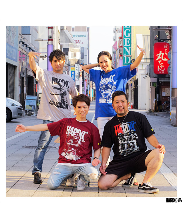 (ハードコアチョコレート) HARDCORE CHOCOLATE 3人の宇宙刑事 (メタルブラック)(SS:TEE)(T-1875EM-BK)  Tシャツ 半袖 カットソー 東映特撮ヒーロー 宇宙刑事ギャバン シャリバン シャイダー 国内正規品