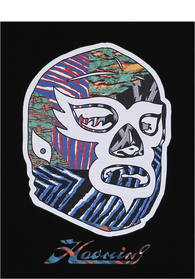 ハオミン) HAOMING MASK WRESTLER REGULARY PATTERN POCKET SS